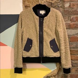 Anthropologie shearling bomber jacket